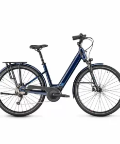 Moustache Bikes Samedi 28.2 Open 28'' 9s 500Wh Bosch Active Plus Blauw Maat 39