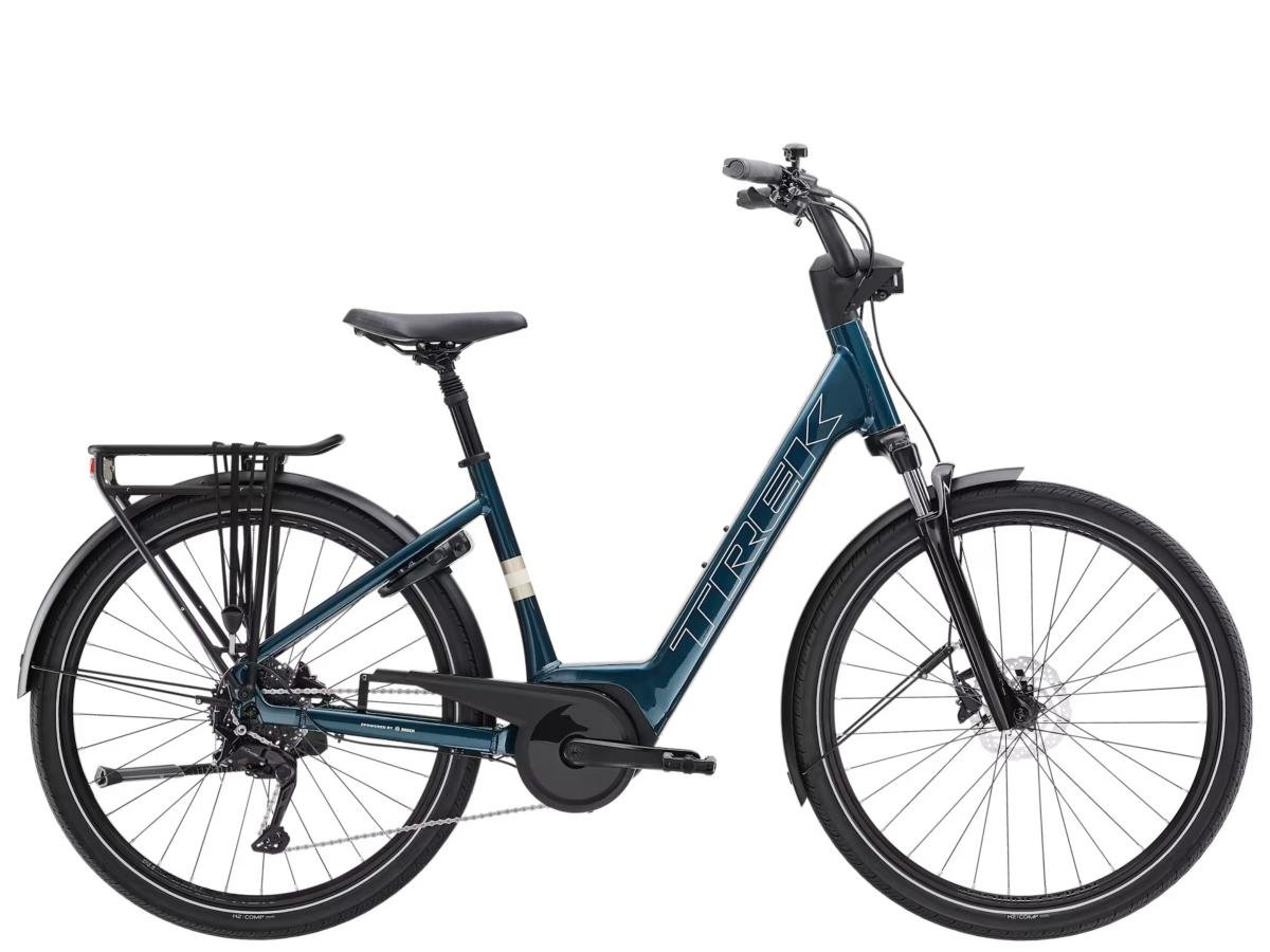 TREK Verve+ 2 Lowstep 3e generatie elektrische fiets 400Wh Donker Aquatisch